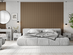 Mexen Lam-F Nano 01 lames murales acoustiques 280 x 32,4 cm, feutre 9 mm, placage technique, Noyer Foncé - S108-280-01-044