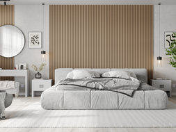 Mexen Lam-F Nano 01 lamelles murales acoustiques 280 x 32,4 cm, feutre 9 mm, placage technique, Noix Claire - S108-280-01-047