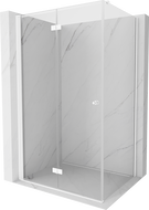 Mexen Mist-F cabine de douche pliante gauche 105 x 110 cm, transparent, blanche - 8A6T-105-110-20-00-L