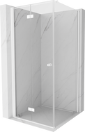 Mexen Mist-F cabine de douche pliante gauche 110 x 110 cm, transparent, blanc - 8A6T-110-110-20-00-L