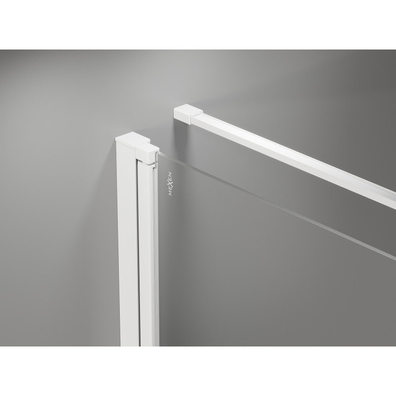 Mexen Mist-F cabine de douche pliante gauche 110 x 120 cm, transparent, blanc - 8A6T-110-120-20-00-L