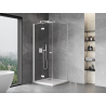 Mexen Mist-F cabine de douche pliante gauche 120 x 120 cm, transparente, blanche - 8A6T-120-120-20-00-L