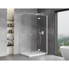 Mexen Mist-F cabine de douche pliante droite 105 x 70 cm, transparent, blanc - 8A6T-105-070-20-00-P