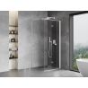 Mexen Mist-F cabine de douche pliable droite 75 x 75 cm, transparente, blanche - 8A6T-075-075-20-00-P