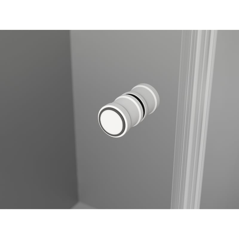 Mexen Mist-F cabine de douche repliable droite 100 x 75 cm, transparente, blanche - 8A6T-100-075-20-00-P
