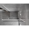 Mexen Mist-F cabine de douche pliante droite 75 x 85 cm, transparente, blanche - 8A6T-075-085-20-00-P