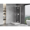 Mexen Mist-F cabine de douche pliante droite 85 x 85 cm, transparente, blanche - 8A6T-085-085-20-00-P