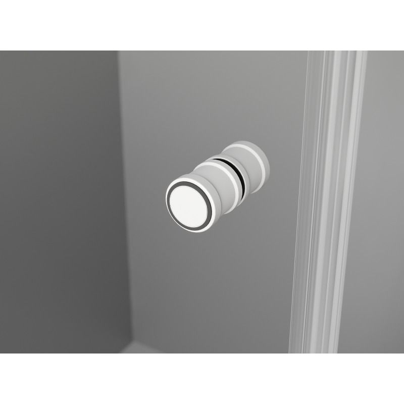 Mexen Mist-F cabine de douche repliable droite 100 x 85 cm, transparente, blanche - 8A6T-100-085-20-00-P