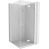 Mexen Mist-F cabine de douche pliable droite 90 x 90 cm, transparente, blanche - 8A6T-090-090-20-00-P