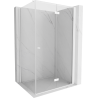 Mexen Mist-F cabine de douche pliable droite 100 x 95 cm, transparente, blanche - 8A6T-100-095-20-00-P