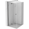 Mexen Mist-F cabine de douche pliante gauche 75 x 75 cm, transparent, gris fusil brossé - 8A6T-075-075-66-00-L