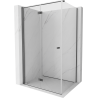 Mexen Mist-F cabine de douche pliante gauche 70 x 80 cm, transparent, gris pistolet brossé - 8A6T-070-080-66-00-L