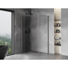 Mexen Mist-F cabine de douche pliante gauche 75 x 90 cm, transparent, gris arme brossé - 8A6T-075-090-66-00-L