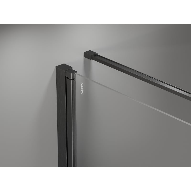 Mexen Mist-F cabine de douche pliante gauche 80 x 90 cm, transparent, gris acier brossé - 8A6T-080-090-66-00-L