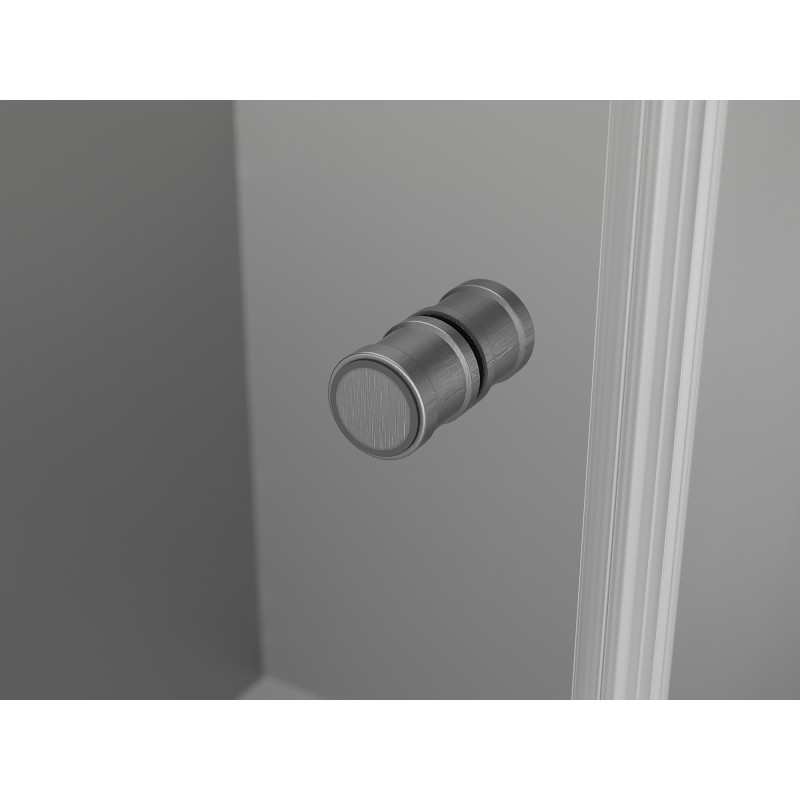 Mexen Mist-F cabine de douche pliante gauche 120 x 95 cm, transparent, gris canon brossé - 8A6T-120-095-66-00-L