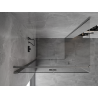 Mexen Mist-F cabine de douche pliante gauche 120 x 95 cm, transparent, gris canon brossé - 8A6T-120-095-66-00-L