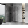 Mexen Mist-F cabine de douche pliante à gauche 100 x 100 cm, transparent, gris canon brossé - 8A6T-100-100-66-00-L