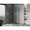 Mexen Mist-F cabine de douche pliante gauche 120 x 120 cm, transparent, gris pistolet brossé - 8A6T-120-120-66-00-L