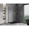 Mexen Mist-F cabine de douche pliante droite 105 x 75 cm, transparent, gris canon brossé - 8A6T-105-075-66-00-P