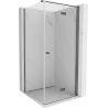 Mexen Mist-F cabine de douche pliante droite 95 x 95 cm, transparente, gun gray brossé - 8A6T-095-095-66-00-P
