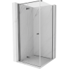Mexen Mist-F cabine de douche pliante gauche 70 x 70 cm, transparent, métal canon - 8A6T-070-070-95-00-L
