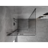 Mexen Mist-F cabine de douche pliante gauche 80 x 80 cm, transparent, gun metal - 8A6T-080-080-95-00-L