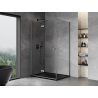Mexen Mist-F cabine de douche pliante gauche 75 x 90 cm, transparent, gun metal - 8A6T-075-090-95-00-L
