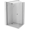 Mexen Mist-F cabine de douche pliante gauche 110 x 95 cm, transparent, gun metal - 8A6T-110-095-95-00-L