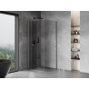 Mexen Mist-F cabine de douche pliante gauche 120 x 120 cm, transparente, métal canon - 8A6T-120-120-95-00-L