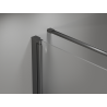 Mexen Mist-F cabine de douche pliante droite 75 x 75 cm, transparent, gun metal - 8A6T-075-075-95-00-P