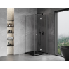 Mexen Mist-F cabine de douche pliante droite 75 x 75 cm, transparent, gun metal - 8A6T-075-075-95-00-P