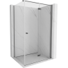 Mexen Mist-F cabine de douche pliante droite 100 x 80 cm, transparent, métal graphite - 8A6T-100-080-95-00-P