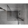 Mexen Mist-F cabine de douche pliante à droite 85 x 85 cm, transparent, métal gun - 8A6T-085-085-95-00-P