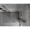 Mexen Mist-F cabine de douche pliante droite 100 x 90 cm, transparente, en métal noir - 8A6T-100-090-95-00-P