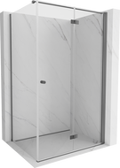 Mexen Mist-F cabine de douche pliante droite 90 x 100 cm, transparent, metal gun - 8A6T-090-100-95-00-P