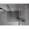 Mexen Mist-F cabine de douche pliante droite 100 x 100 cm, transparent, métal gun - 8A6T-100-100-95-00-P