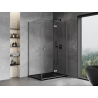 Mexen Mist-F cabine de douche pliante droite 100 x 110 cm, transparent, métal canon - 8A6T-100-110-95-00-P
