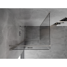 Mexen Mist-F cabine de douche pliante gauche 70 x 70 cm, transparent, nickel brossé - 8A6T-070-070-97-00-L