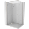 Mexen Mist-F cabine de douche pliante gauche 105 x 75 cm, transparent, nickel brossé - 8A6T-105-075-97-00-L