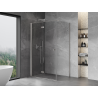 Mexen Mist-F cabine de douche pliante gauche 95 x 80 cm, transparent, nickel brossé - 8A6T-095-080-97-00-L