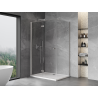 Mexen Mist-F cabine de douche pliante gauche 115 x 85 cm, transparent, nickel brossé - 8A6T-115-085-97-00-L