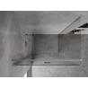 Mexen Mist-F cabine de douche pliante gauche 115 x 85 cm, transparent, nickel brossé - 8A6T-115-085-97-00-L