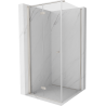 Mexen Mist-F cabine de douche pliante gauche 95 x 95 cm, transparent, nickel brossé - 8A6T-095-095-97-00-L