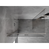 Mexen Mist-F cabine de douche pliante gauche 110 x 100 cm, transparente, nickel brossé - 8A6T-110-100-97-00-L