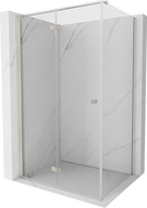 Mexen Mist-F cabine de douche pliante gauche 100 x 110 cm, transparent, nickel brossé - 8A6T-100-110-97-00-L
