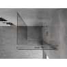 Mexen Mist-F cabine de douche pliable droite 75 x 75 cm, transparent, nickel brossé - 8A6T-075-075-97-00-P