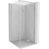 Mexen Mist-F cabine de douche pliable droite 80 x 80 cm, transparent, nickel brossé - 8A6T-080-080-97-00-P