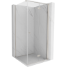 Mexen Mist-F cabine de douche pliable à droite 85 x 85 cm, transparent, nickel brossé - 8A6T-085-085-97-00-P