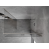 Mexen Mist-F cabine de douche pliante droite 100 x 85 cm, transparent, nickel brossé - 8A6T-100-085-97-00-P
