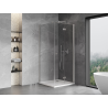 Mexen Mist-F cabine de douche pliante droite 95 x 95 cm, transparent, nickel brossé - 8A6T-095-095-97-00-P